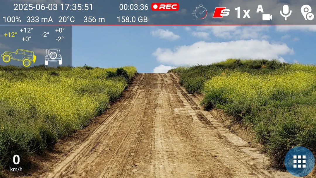 Inclinometer feature